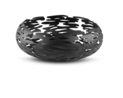 Cestino barknest acciaio nero Alessi