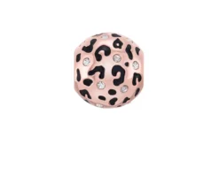 Charm colori argento macchia di leopardo Chamilia