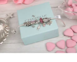 Charm colori argento murano acque danzanti Chamilia