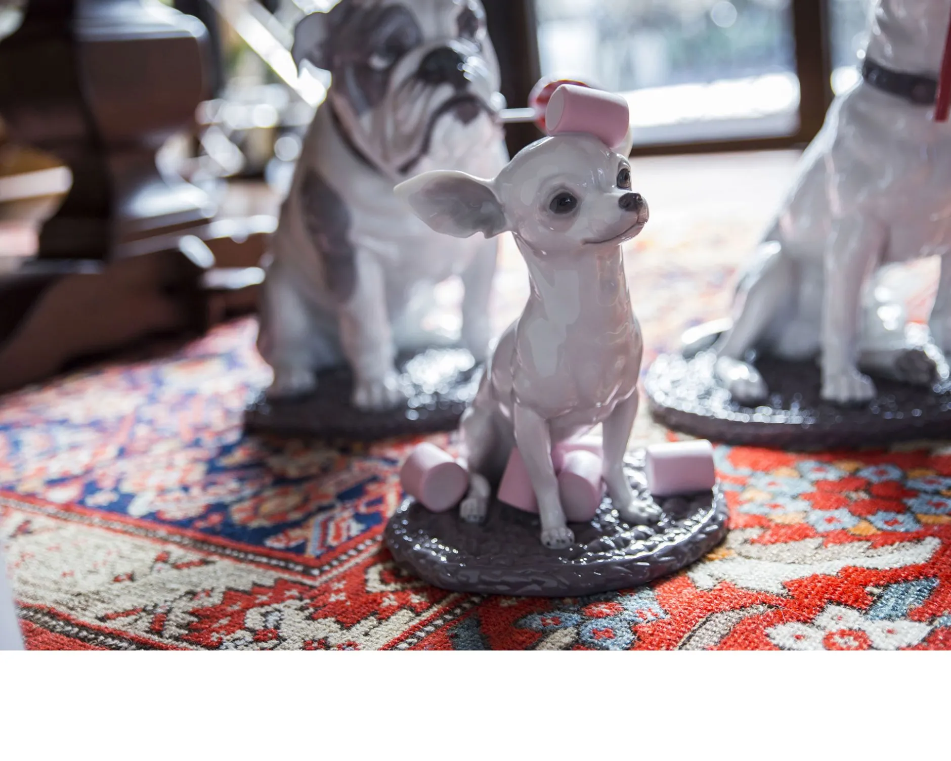 Chihuahua con marshmallows porcellana Lladro'