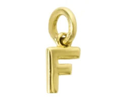Ciondolo lettera f oro 750‰ Selezione zanolli