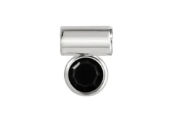 Ciondolo seimia argento con cubic zirconia nero Nomination