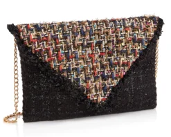 Clutch in tessuto con glitter e micropaillettes Ottaviani
