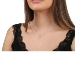 Collana argento con fiocco di neve in zirconi Selezione zanolli