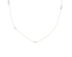 Collana argento con selenite Selezione zanolli