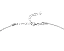 Collana argento con sfere diamantate centrali Selezione zanolli