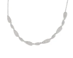 Collana argento con zirconi bianchi Sovrani