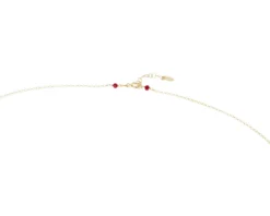 Collana argento dorato con cristalli bordeaux/viola Selezione zanolli