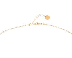 Collana argento dorato con forme geometriche satinate Selezione zanolli