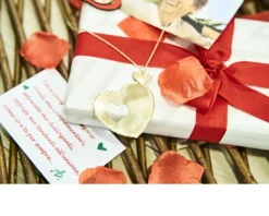 Collana argento dorato con pendente cuore Selezione zanolli
