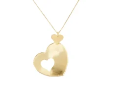 Collana argento dorato con pendente cuore Selezione zanolli