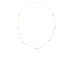 Collana argento dorato con perle Selezione zanolli