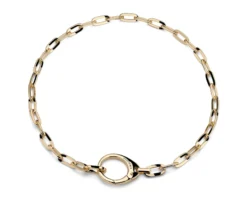 Collana classica in bronzo dorato Unoaerre