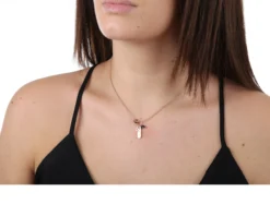 Collana easy chic argento piastrina best friend con zirconi Nomination