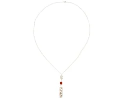 Collana leila argento con cubo di agata nera Selezione zanolli