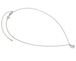 Collana life poetry argento luna con pavè di zirconi Nomination