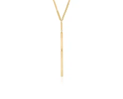 Collana lux con rettangoli pendenti in bronzo dorato Unoaerre