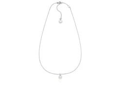Collana luxury argento con perle e zirconi Unoaerre