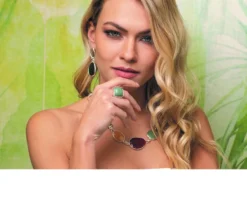 Collana mediterranea argento con labradorite, giada miele, corniola, avventurina e madreperla Selezione zanolli