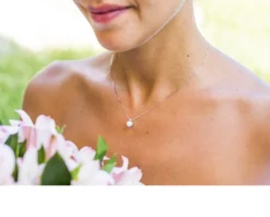 Collana oro 750‰ con perla akoya e diamante Selezione zanolli
