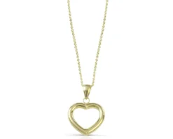 Collana oro 9 kt con cuore Unoaerre