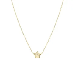 Collana petit sparkle argento dorato stella e zirconi Nomination