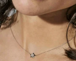 Collana petit sparkle argento stella e zirconi Nomination