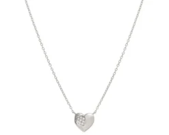 Collana petit sparkle argento cuore e zirconi Nomination