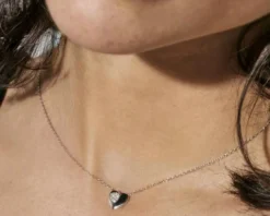 Collana petit sparkle argento cuore e zirconi Nomination