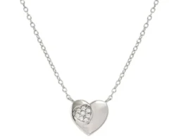 Collana petit sparkle argento cuore e zirconi Nomination