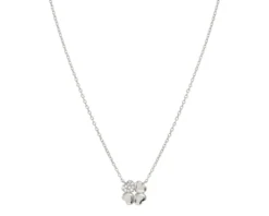 Collana petit sparkle argento quadrifoglio e zirconi Nomination