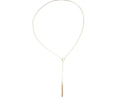 Collana seta argento dorato fiammifero martellato Selezione zanolli