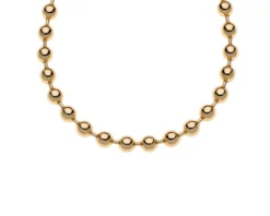 Collana sfera in bronzo dorato Unoaerre