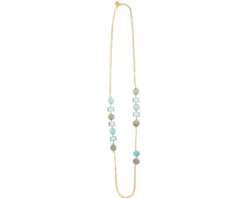 Collana sunset mirage vetro di murano acquamare e cristalli Murrina murano venezia