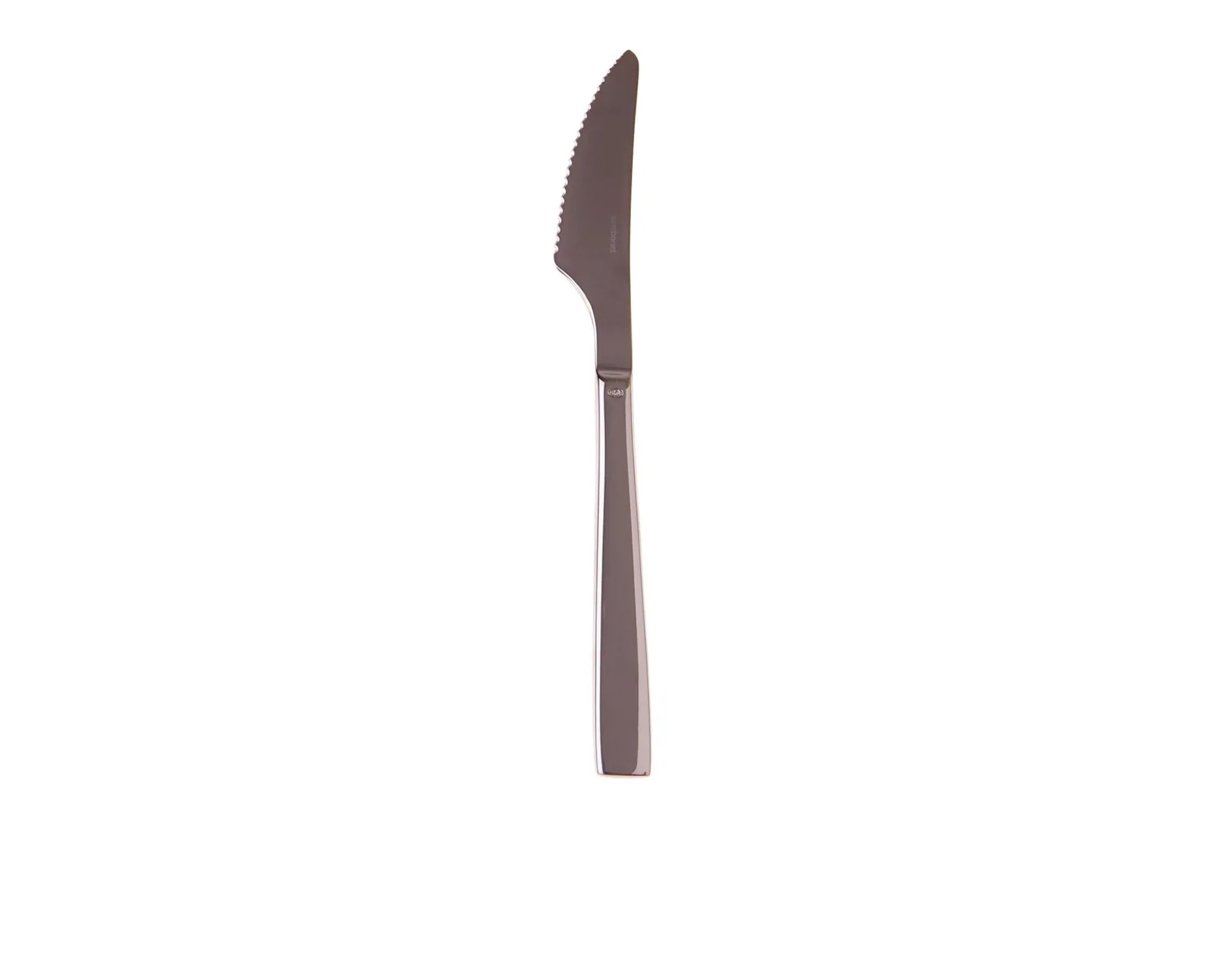 Coltello bistecca flat black acciaio Sambonet