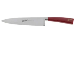 Coltello cucina elegance acciaio con manico rosso Berkel