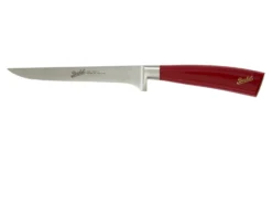 Coltello disosso elegance acciaio con manico rosso Berkel