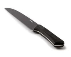 Coltello pane black edge acciaio monoblocco Sambonet
