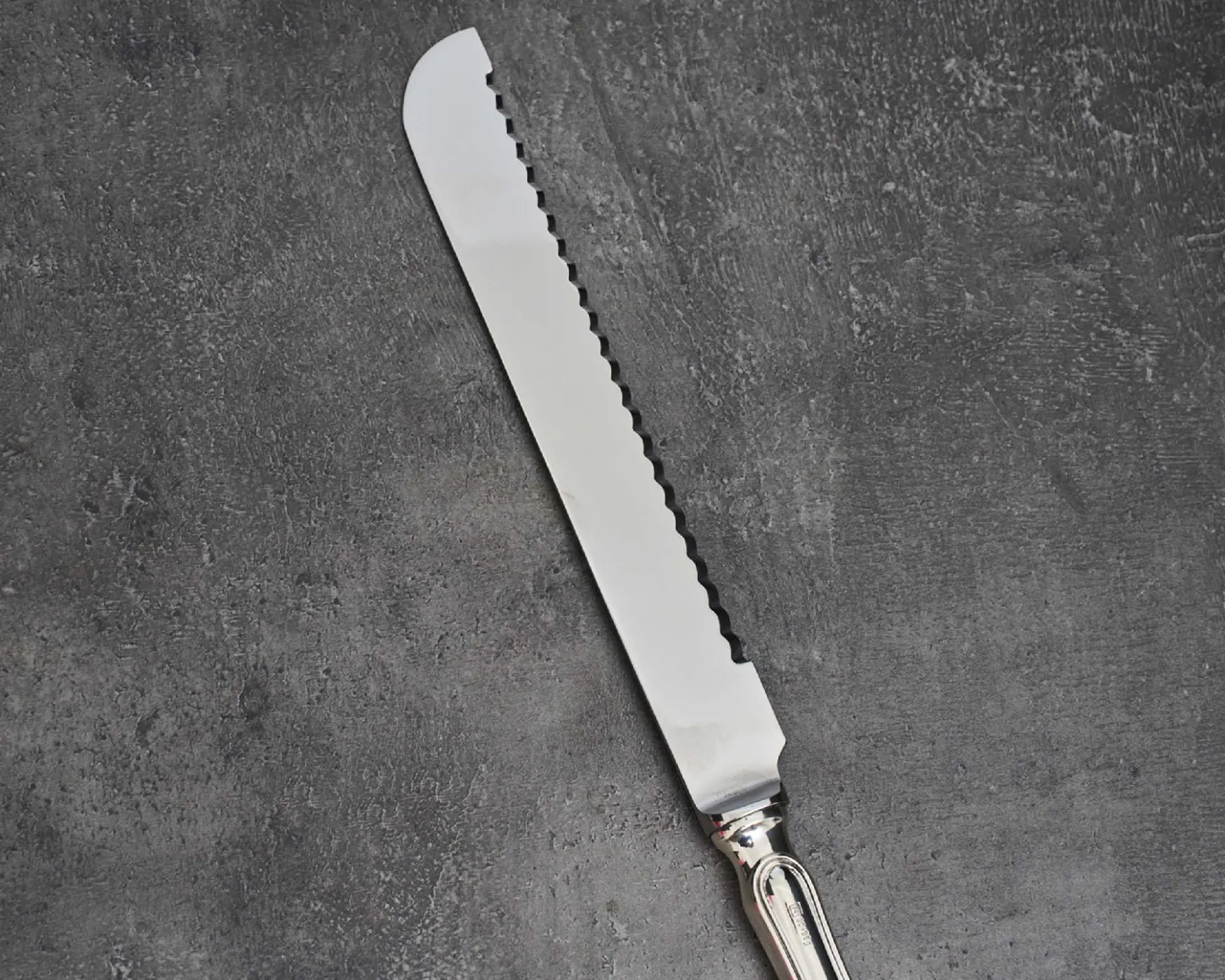 Coltello pane/panettone argento in stile inglese usato ricondizionato Zanolli vintage