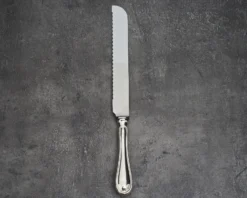 Coltello pane/panettone argento in stile inglese usato ricondizionato Zanolli vintage