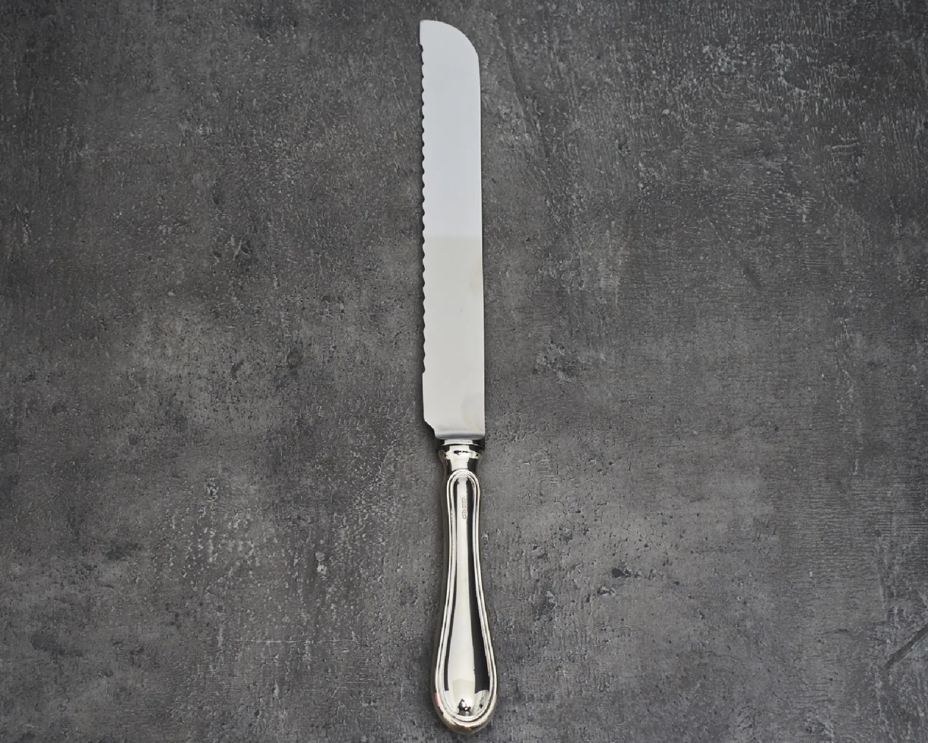 Coltello pane/panettone argento in stile inglese usato ricondizionato Zanolli vintage