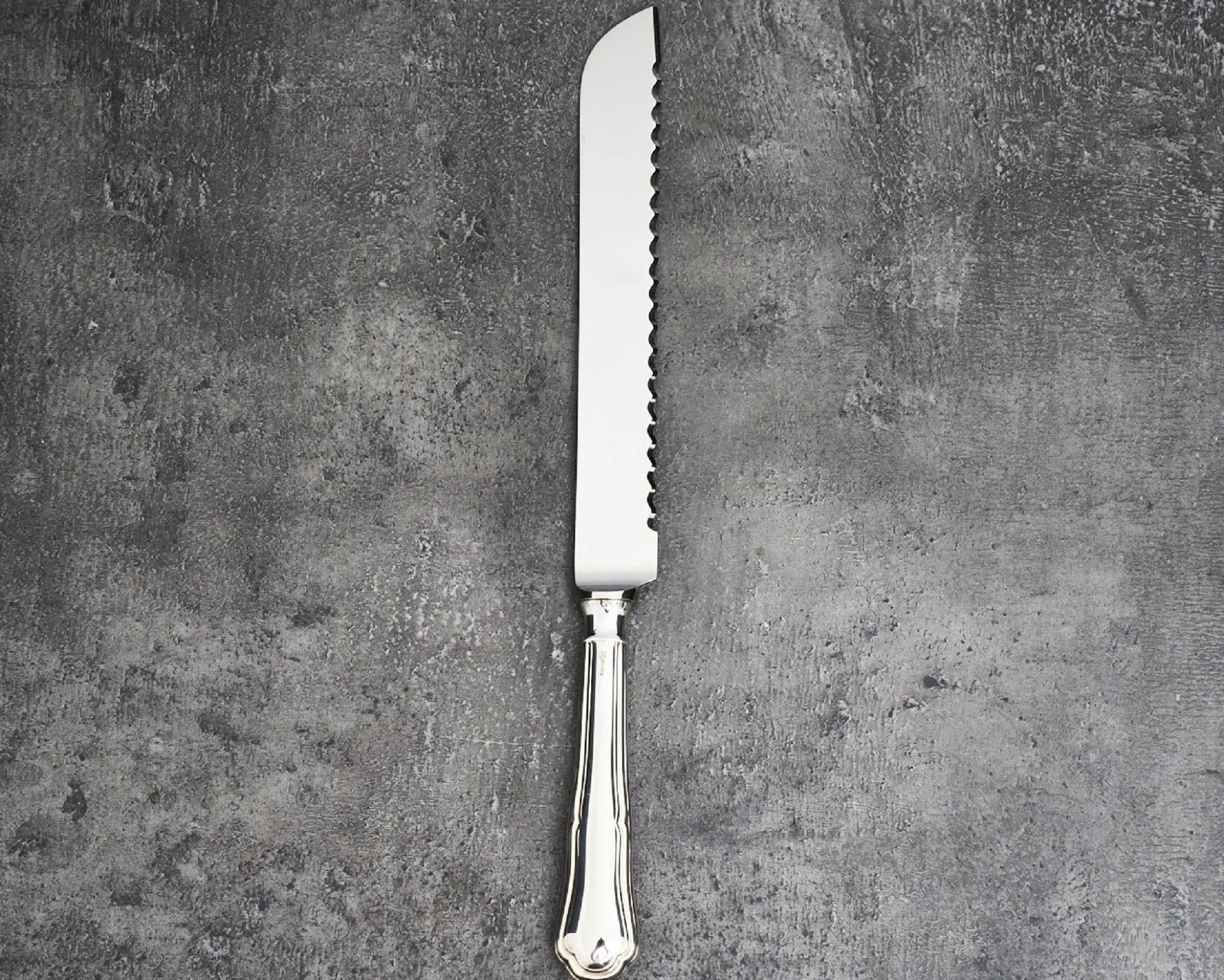 Coltello panettone argento in stile barocchino usato ricondizionato Zanolli vintage
