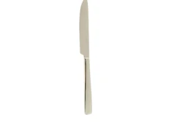 Coltello tavola flat champagne acciaio Sambonet