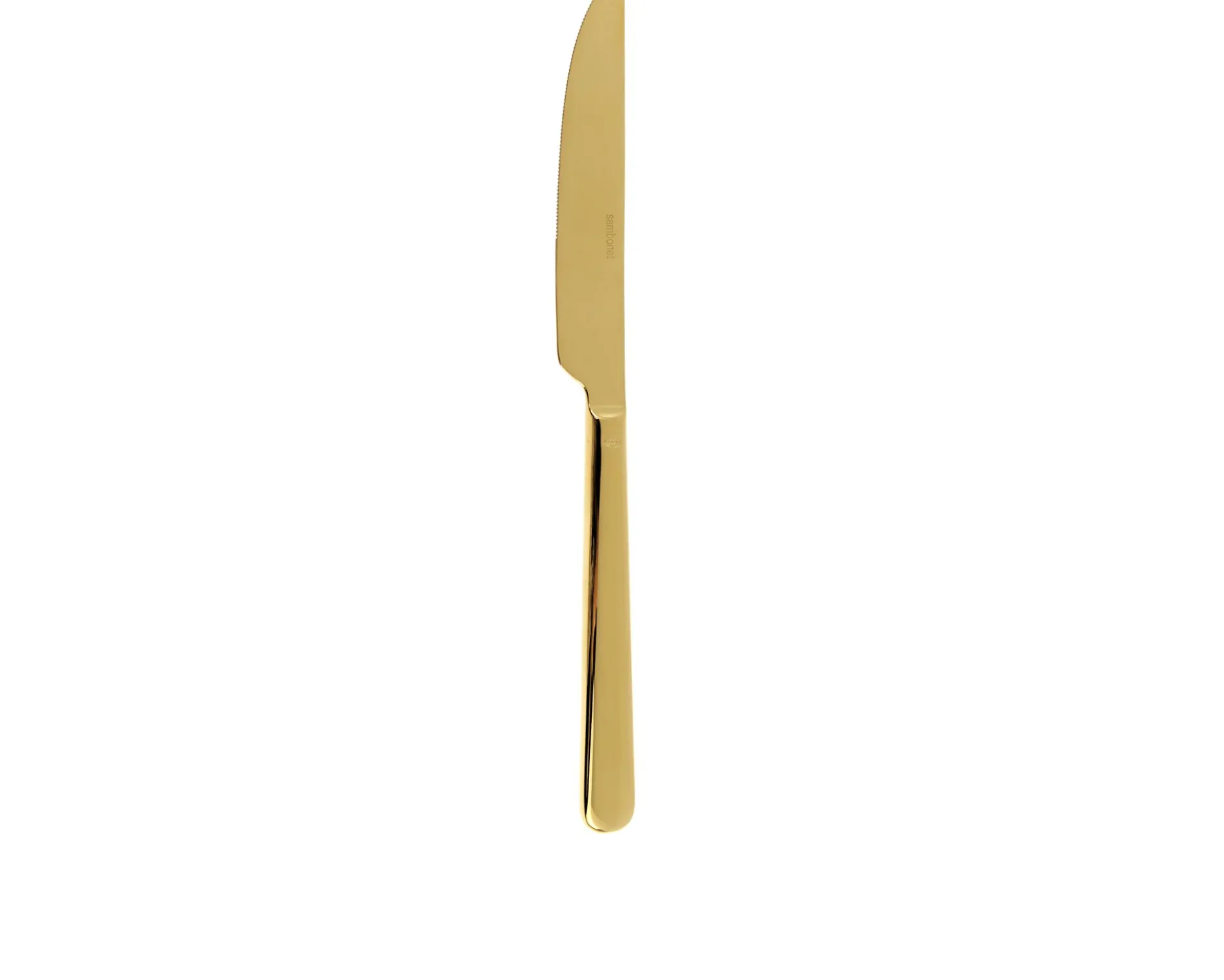 Coltello tavola linear gold acciaio Sambonet