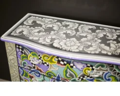 Comodino drawer chest versailles dipinto a mano Tom's drag