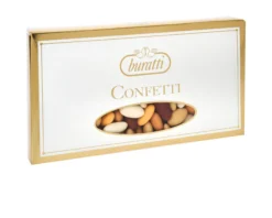 Confetti mandorla sfumati marrone in confezione da 1 kg Buratti
