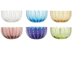 Confezione di ciotole perle 6 pezzi colori assortiti Zafferano