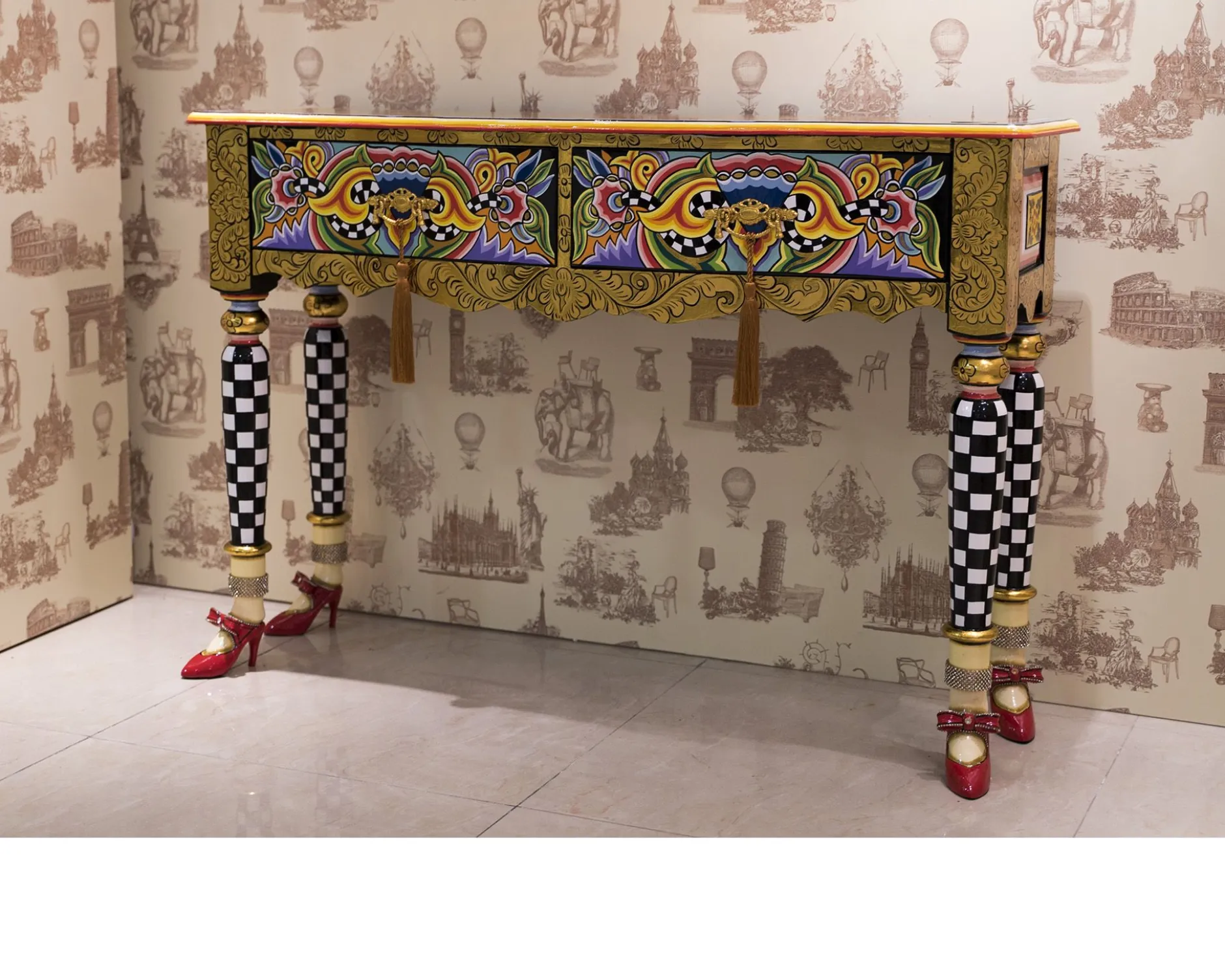 Console table versailles dipinta a mano Tom's drag