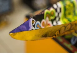 Coppa piroga drag bowl gold dipinta a mano Tom's drag