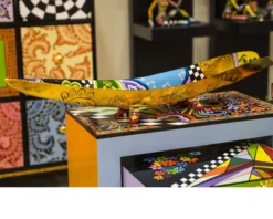 Coppa piroga drag bowl gold dipinta a mano Tom's drag